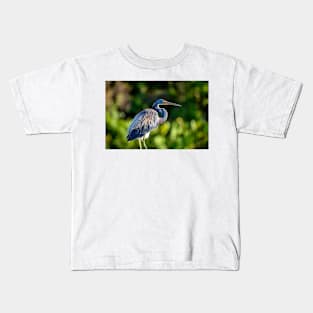 Tricolored Heron Kids T-Shirt